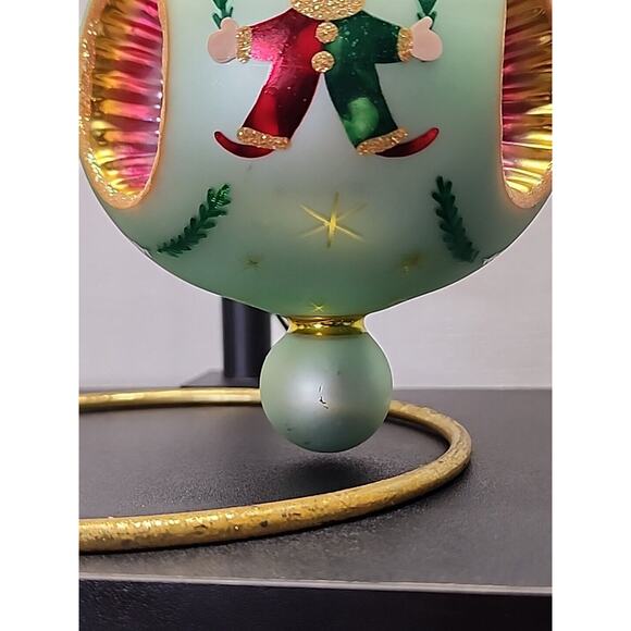 Vintage Christopher Radko Favorites Elf Ball Glass Christmas Ornament Reflector - Picture 4 of 9